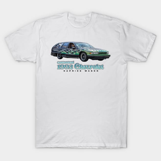 Customized 1992 Chevrolet Caprice Wagon T-Shirt by Gestalt Imagery